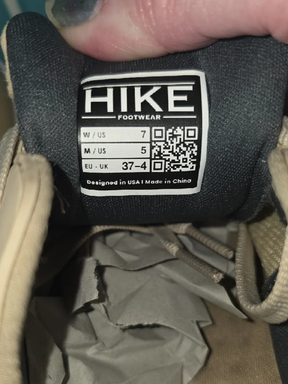 HF Women’s Athletic Sneakers in Beige - Picture 8 of 10